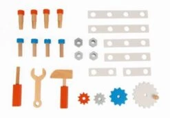 Janod Brico'Kids Werkbankwagen Groß, Inkl. 25 Teile Zubehör -Kinder Verkauf 11747455 04