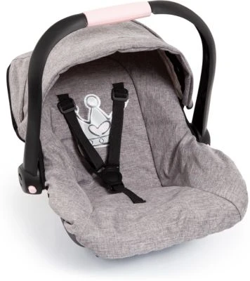 BAYER Puppen-Autositz Mit Dach, Grau 3 BAYER Puppen-Autositz Mit Dach, Grau