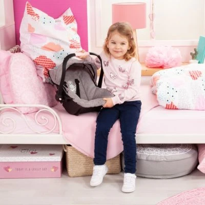 BAYER Puppen-Autositz Mit Dach, Grau 8 BAYER Puppen-Autositz Mit Dach, Grau – Bild 6