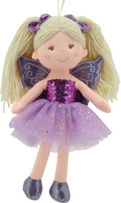Sweety-Toys Sweety Toys 11766 Stoffpuppe Fee Plüschtier Prinzessin 30 Cm Lila