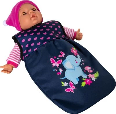 Puppen-Reisebett Mit Schlafsack Für 38 Cm Puppen Von Bayer 6 Puppen-Reisebett Mit Schlafsack Für 38 Cm Puppen Von Bayer – Bild 4