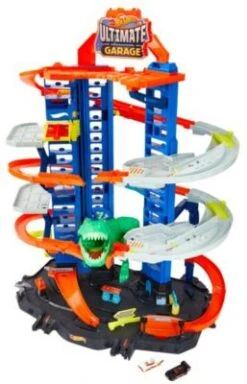 Hot Wheels Megacity Parkgarage T-Rex Angriff, Platz Für über 100 Spielzeugautos -Kinder Verkauf 15636615 03