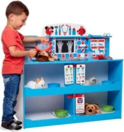 Melissa & Doug Haustier Tierarzt Spielcenter Holz