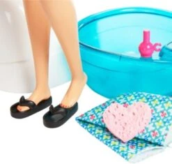 Barbie Mani-Pedi Puppe (blond) Spielset, Anziehpuppe, Nagelstudio Mit Zubehör -Kinder Verkauf 15862588 05