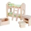 PLANTOYS Puppenhaus Kinderzimmer Classic Puppenhauszubehör