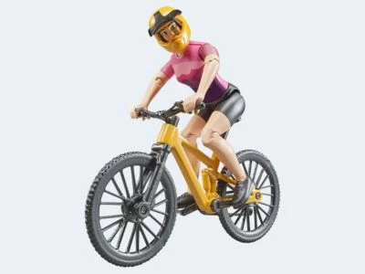 Bruder Bworld Mountainbike Mit Radfahrerin 3 Bruder Bworld Mountainbike Mit Radfahrerin