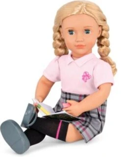 Our Generation Deluxe Puppe Hally 46 Cm In Schuluniform -Kinder Verkauf 16188617 05