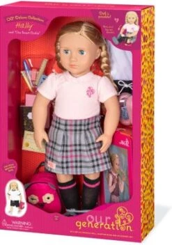 Our Generation Deluxe Puppe Hally 46 Cm In Schuluniform -Kinder Verkauf 16188617 06