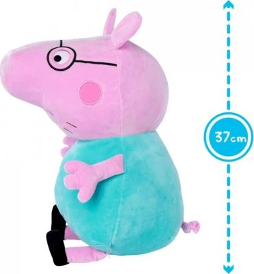 SIMBA Peppa Pig Plüschfigur Papa Wutz, 37 Cm 4 SIMBA Peppa Pig Plüschfigur Papa Wutz, 37 Cm – Bild 2