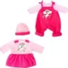 BAYER Kleider Für Puppen 33-38 Cm: 4-tlg. Set - Latzhose, Oberteil, Mütze, Kleid, Rosa/pink -Kinder Verkauf 16933593 01