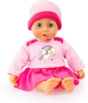 BAYER Kleider Für Puppen 33-38 Cm: 4-tlg. Set - Latzhose, Oberteil, Mütze, Kleid, Rosa/pink 4 BAYER Kleider Für Puppen 33-38 Cm: 4-tlg. Set - Latzhose, Oberteil, Mütze, Kleid, Rosa/pink – Bild 2