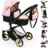 BAYER Kombi-Puppenwagen Vario, Schwarz/gold -Kinder Verkauf 16933602 01