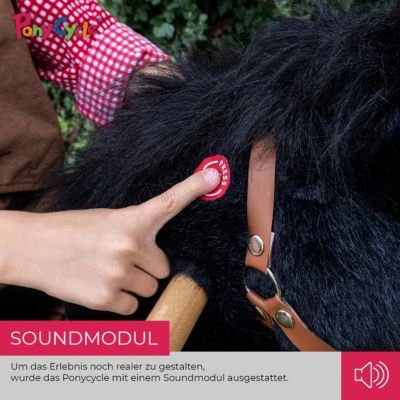 PonyCycle Kinder Reittiere Black Beauty Pferd Small Mit Sound - 3 Jahre Garantie 5 PonyCycle Kinder Reittiere Black Beauty Pferd Small Mit Sound - 3 Jahre Garantie – Bild 3