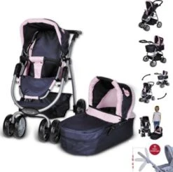 KNORRTOYS.COM Kombi-Puppenwagen Coco - My Little Princess