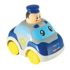 Bieco Press And Go Baby Spielzeug Auto Kinder Aufziespielzeug Auto Polizei Flitzer Spielzeugautos