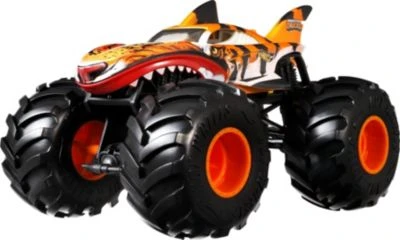 Hot Wheels Monster Trucks 1:24 Die-Cast "Tiger Shark", Spielzeugauto 8 Hot Wheels Monster Trucks 1:24 Die-Cast "Tiger Shark", Spielzeugauto – Bild 6