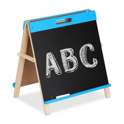 Relaxdays Blaue Kindertafel Für Kreide 3 Relaxdays Blaue Kindertafel Für Kreide