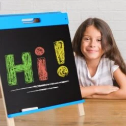 Relaxdays Blaue Kindertafel Für Kreide 10 Relaxdays Blaue Kindertafel Für Kreide -Kinder Verkauf 18645666 03