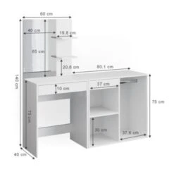 Vicco Schminktisch Frisiertisch Schminkkommode Isabelle Beistellschrank Kommode -Kinder Verkauf 19336695 04