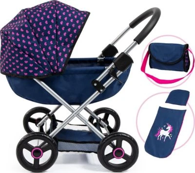 BAYER Puppenwagen Cosy, Blau Einhorn 3 BAYER Puppenwagen Cosy, Blau Einhorn