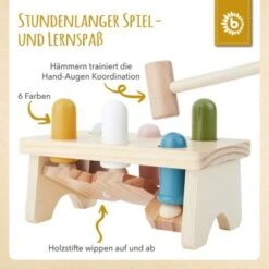 Bieco Klopfbank Buntes Holz Hammerspiel Baby Klopfer Hammer Spielzeug Ab 1 Jahr Werkbänke 10 Bieco Klopfbank Buntes Holz Hammerspiel Baby Klopfer Hammer Spielzeug Ab 1 Jahr Werkbänke -Kinder Verkauf 20494148 03