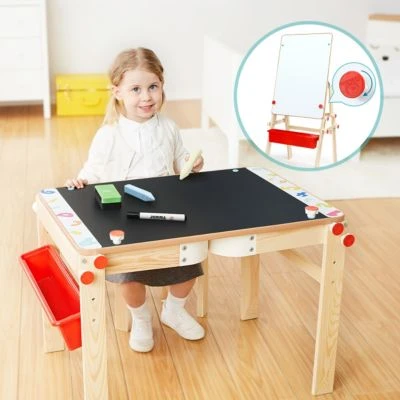 TOPBRIGHT 2 In 1 Tafel Und Maltisch 6 TOPBRIGHT 2 In 1 Tafel Und Maltisch – Bild 4