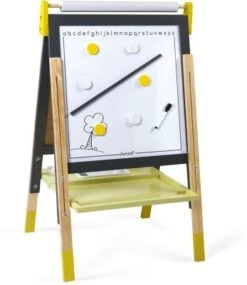 Janod Magnet- Und Kreidetafel Mit Zubehör, Gelb/grau -Kinder Verkauf 21706406 04
