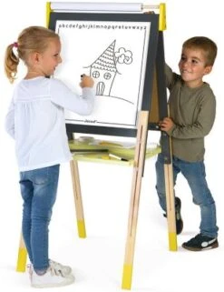 Janod Magnet- Und Kreidetafel Mit Zubehör, Gelb/grau -Kinder Verkauf 21706406 06