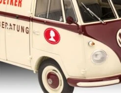 Model Set VW T1 Bulli "Dr. Oetker", Revell Modellbausatz Mit Basiszubehör Im Maßstab 1:24, 124 Teile, 18,1 Cm -Kinder Verkauf 22050054 03