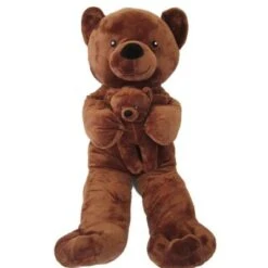 Sweety-Toys Sweety Toys 4256 Riesen Teddybär Mama Mit Baby Plüschbär, Braun