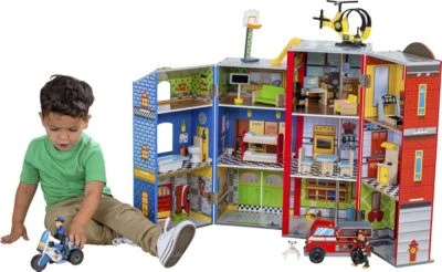 KidKraft Everyday Heroes Feuwehr-Spielset Inkl. Zubehör 4 KidKraft Everyday Heroes Feuwehr-Spielset Inkl. Zubehör – Bild 2