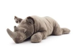 UNI-TOYS® Nashorn Groß, Liegend - 54 Cm (Länge) - Plüsch-Rhino - Plüschtier Kuscheltiere