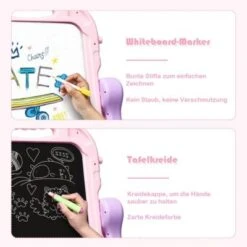 COSTWAY® Kindertafel Maltafel Standtafel Höhenverstellbar 11 COSTWAY® Kindertafel Maltafel Standtafel Höhenverstellbar -Kinder Verkauf 23208652 04