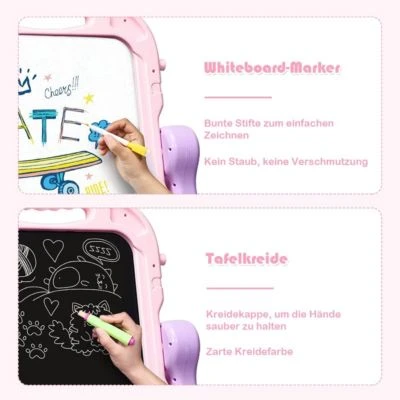 COSTWAY® Kindertafel Maltafel Standtafel Höhenverstellbar 6 COSTWAY® Kindertafel Maltafel Standtafel Höhenverstellbar – Bild 4