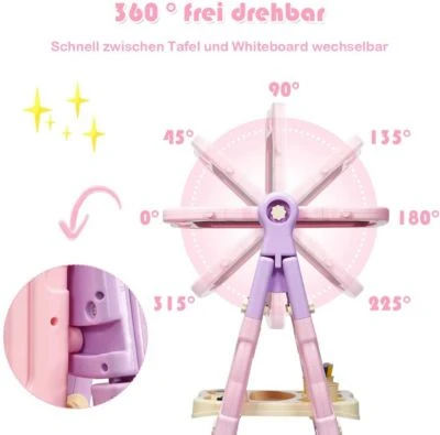 COSTWAY® Kindertafel Maltafel Standtafel Höhenverstellbar 7 COSTWAY® Kindertafel Maltafel Standtafel Höhenverstellbar – Bild 5