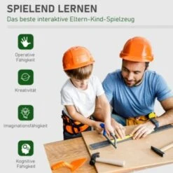 HOMCOM Kinder Werkbank Set Mit 37 Zubehörteilen -Kinder Verkauf 23785533 06
