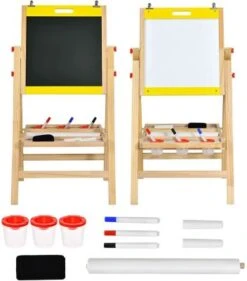 COSTWAY® Standtafel Höhenverstellbar Doppelseitig Mit Viel Zubehör -Kinder Verkauf 23894114 02