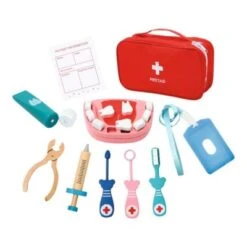 Bino Zahnarzt-Set Aus Holz 10-tlg.