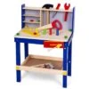 LEO & EMMA Werkbank Holz Kinderwerkbank Mit Werkzeug Aus Holz, Blau Lackiert, 50tlg -Kinder Verkauf 24097766 01
