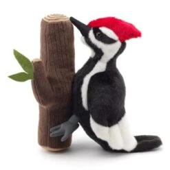 UNI-TOYS® Specht Am Stamm - 27 Cm (Höhe) - Plüsch-Vogel - Plüschtier Kuscheltiere