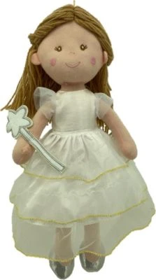 Sweety-Toys 13326 Stoffpuppe Fee Mit Weissem Kleid, 40 Cm 3 Sweety-Toys 13326 Stoffpuppe Fee Mit Weissem Kleid, 40 Cm
