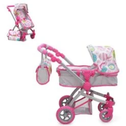 MONI Puppenwagen Pink Rose Puppenwagen