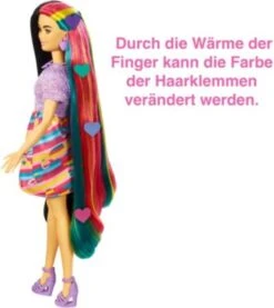 Barbie Totally Hair Puppe (schwarze/bunte Haare) Inkl. Styling-Zubehör -Kinder Verkauf 24798462 04