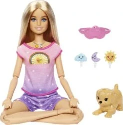 Barbie Wellness Meditations Puppe (blond) Mit Licht Und Musik Für Die Meditation Ab 3 Jahren