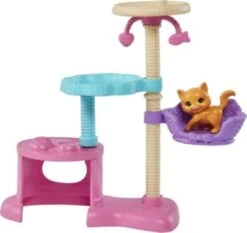 Barbie-Puppe Und Kätzchen Kratzbaum Spielset Mit Zubehör. Spielzeug Für Kinder Ab 3 Jahren -Kinder Verkauf 24798544 03