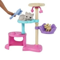 Barbie-Puppe Und Kätzchen Kratzbaum Spielset Mit Zubehör. Spielzeug Für Kinder Ab 3 Jahren -Kinder Verkauf 24798544 04