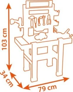 Smoby Black + Decker Werkbank Center 13 Smoby Black + Decker Werkbank Center -Kinder Verkauf 24942968 06