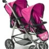 CHIC 2000 Tandem-Buggy Puppenzwillingswagen VARIO, Dots Navy-Pink -Kinder Verkauf 24957634 01