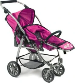 CHIC 2000 Tandem-Buggy Puppenzwillingswagen VARIO, Dots Navy-Pink -Kinder Verkauf 24957634 04