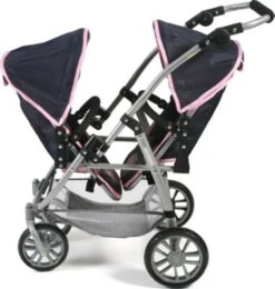 CHIC 2000 Tandem-Buggy Puppenzwillingswagen VARIO, Melange Grau-navy 9 CHIC 2000 Tandem-Buggy Puppenzwillingswagen VARIO, Melange Grau-navy -Kinder Verkauf 24957660 03